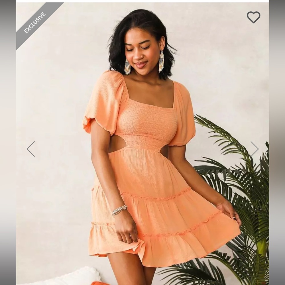 Open Back Ruffle Dress